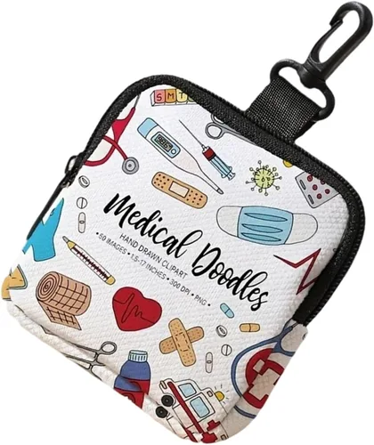 Vista 13 de Reusable Storage Pouches Data Cable Bags For Sanitary Products Electronics Accessories Portable Organizers Cable Organizers Storage Bag