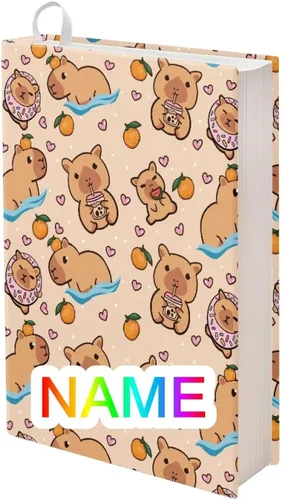 Vista 12 de FOR U DESIGNS Axolotl Rainbow Kawaii - Funda protectora personalizada para libros de tapa suave, 9 x 11 pulgadas, funda de tela elástica, lavable