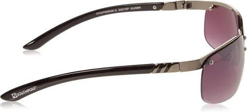 Vista 3 de Southpole 5007sp Men's Sporty Uv Protective Metal Wrap Sunglasses. Cool Gifts for Him, 65 Mm Rectangular