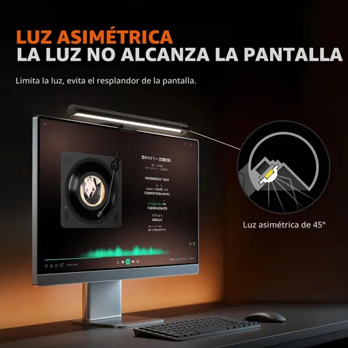 Vista 3 de LYMAX Barra de luz para monitor de computadora
