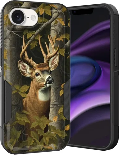 Vista 15 de Funda para iPhone Air, doble capa híbrida resistente resistente a prueba de golpes de policarbonato duro + funda protectora de silicona suave