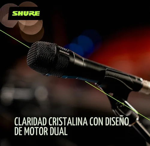 Vista 4 de Shure Nexadyne - Micrófono vocal dinámico cardioide 8/C con tecnología Revonic Dual-Engine - Micrófono con cable XLR para voces en vivo, grabación