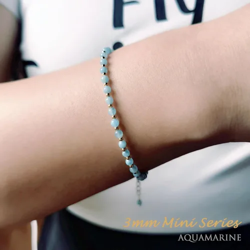 Vista 4 de Morchic - Pulsera ajustable de pulgadas para mujer, con mini cuentas de gemas naturales, serie de dijes de gemas de energía, regalo de cumpleaños