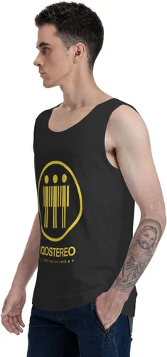 Vista 5 de Soda Stereo Me Vers Volver Hits & Ms Tank Top Man's Loose Fit Vest Casual Sleeveless Tee