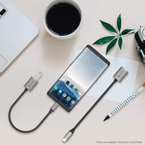 Vista 7 de USB-C USB 3.0 adaptador funciona para Samsung N930F OTG Type-C/PD macho USB 3.0 hembra convertidor (5 Gbps)