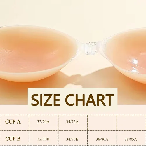 Vista 7 de YTXXDEUS Sujetador adhesivo de silicona para mujer, brasier adhesivo sin tirantes para mujer, brasier con levantamiento invisible para vestido sin