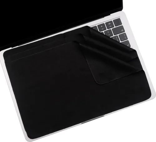 Vista 16 de Paquete de 2 paños de limpieza de microfibra de 13 pulgadas con protección de impresión de teclado de pantalla, accesorios protectores de teclado