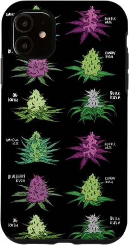 Vista 8 de Weed Pattern Kind of Weed Pot Stoner Marihuana Cannabis Leaf Case para iPhone 17