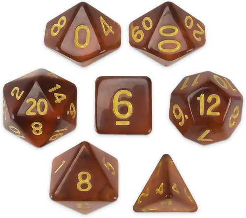 Vista 12 de Brybelly Juego de 7 dados poliédricos Series III Wiz - Edición más reciente