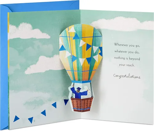 Vista 10 de Hallmark Tarjeta de graduación desplegable de Paper Wonder (A Time to Celebrate)