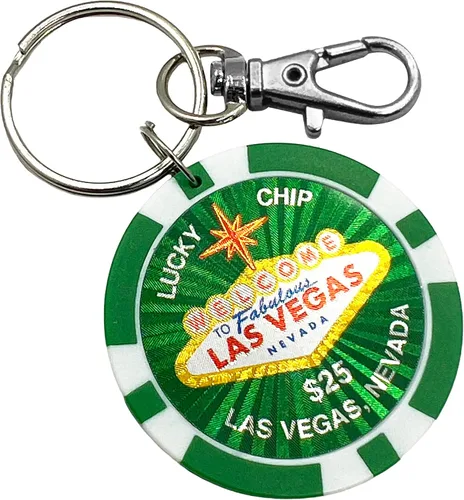 Vista 7 de Llavero Las Vegas, Ficha de Poker de la suerte