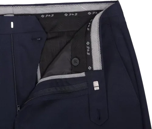 Vista 5 de Conjunto de traje de 2 piezas de ajuste clásico para hombre, chaqueta y pantalones sólidos con dos botones