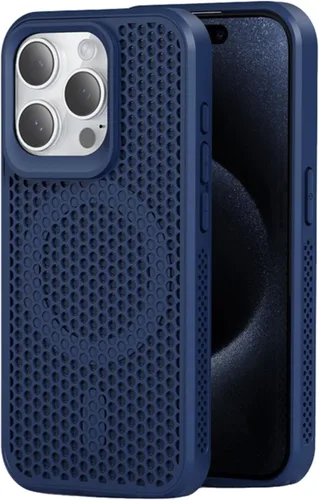 Vista 13 de Funda protectora para iPhone 13, compatible con MagSafe, doble capa de disipación de calor de panal de abeja, transpirable y a prueba de golpes