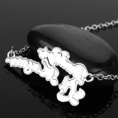 Vista 4 de Collar de joyería de Harley Quinn escuadrón suicida regalos vintage para adolescentes niños niñas hombres y mujeres