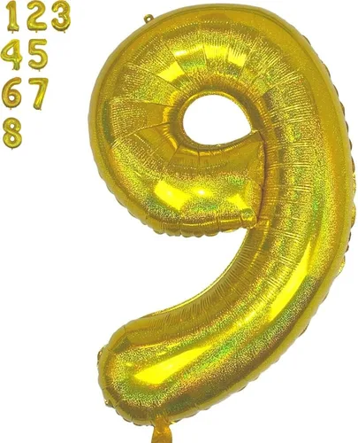 Vista 10 de DIWULI Globos dorados de 40 pulgadas – Globo grande del número 2, globos dorados grandes, decoraciones de fiesta de cumpleaños de helio, suministros