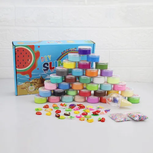 Vista 4 de Paquete de 36 mini kit de limo de mantequilla con divertidos dijes de frutas, súper suave y antiadherente, regalos de fiesta de cumpleaños