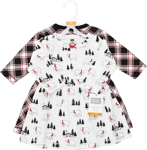 Vista 2 de Hudson Baby Vestidos de algodón para bebés y niñas