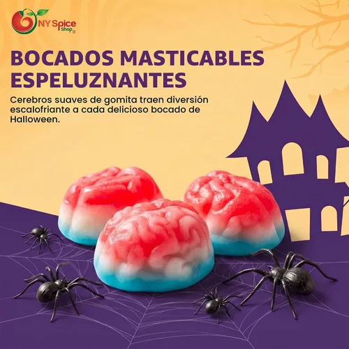Vista 3 de NY Spice Shop - Gomitas de cerebro de Halloween, gomitas de cerebro