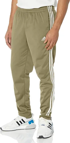 Vista 3 de adidas Sportswear - Traje de tricot básico de 3 rayas para hombre, Olive Strata