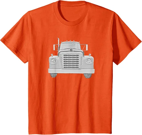Vista 66 de Camiseta clásica de camión pesado International Harvester IH Loadstar, Negro, S