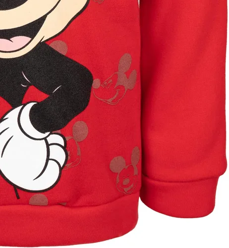 Vista 7 de Disney Sudadera con capucha de Mickey Mouse para niños pequeños color rojo 2T Rojo