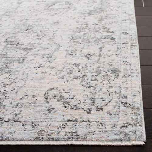 Vista 4 de SAFAVIEH Winston Collection - Alfombra de área de 7 pies 1 pulgada x 10 pies, color beige y gris, diseño envejecido, no desprende pelusa y de fácil
