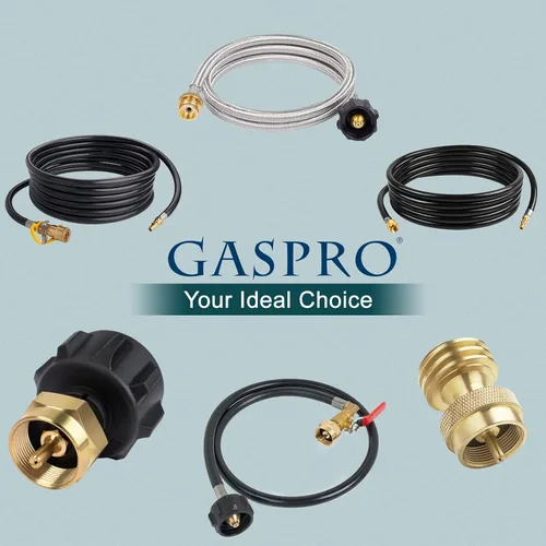 Vista 7 de GASPRO Adaptador de propano de 1 libra, cilindro desechable macho de 1 a 20 a convertidor de llamarada macho de 3/8 pulgadas, perfecto