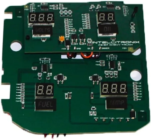 Vista 5 de Panel de medidor digital LED compatible con Chevy Truck 1973-87 (azul)