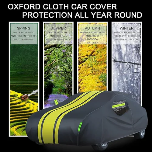 Vista 11 de Funda completa de automóvil compatible con Audi Q2/Q3/Q4/Q5/Q6/Q7/Q8, para todo tipo de clima, impermeable, transpirable, con cremallera, cubierta