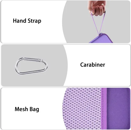 Vista 4 de Funda compatible con JBL Go 5/Go 4 Altavoz impermeable ultraportátil (funda morado)