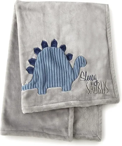 Vista 7 de Levtex Baby - Alfombra de juego Kipton - Dinosaurio - Blanco, Azul y Marina - Accesorios para guardería