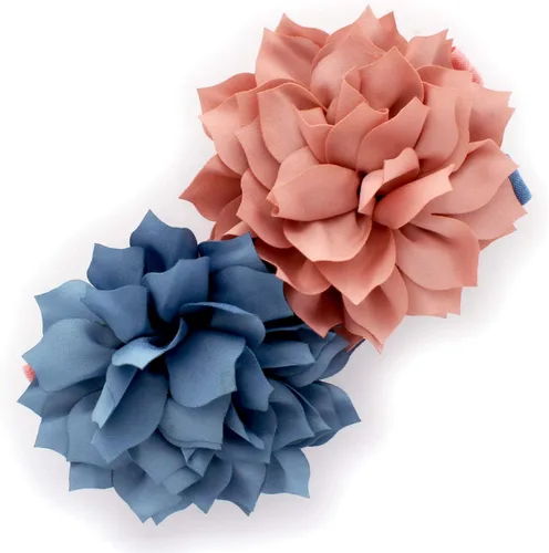 Vista 11 de Diademas de flores de pétalos para bebés y niñas, par elástico para niños pequeños