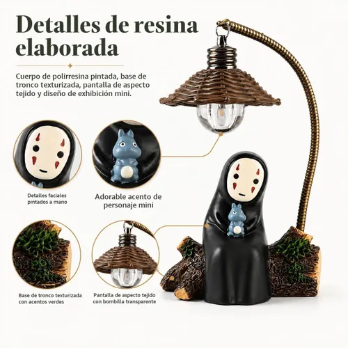 Vista 6 de Lámpara Sin Cara, Luz Nocturna Sin Cara para Niños, Regalo para Decoración del Hogar