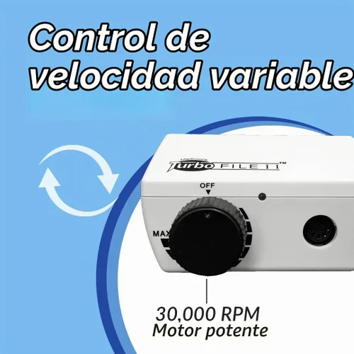 Vista 5 de Lima de uñas eléctrica Medicool TurboFile — Modelo más antiguo. Este modelo no tiene el mango plateado.