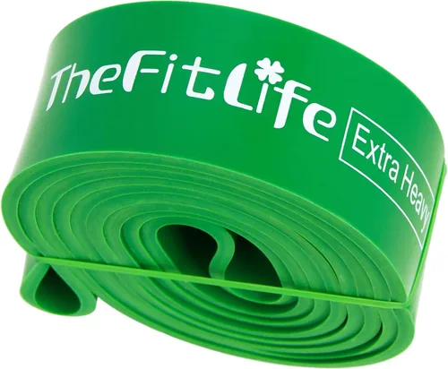 Vista 11 de TheFitLife - Bandas de asistencia para dominadas - Bandas de resistencia para entrenamiento, bandas largas de ejercicio para fitness, banda