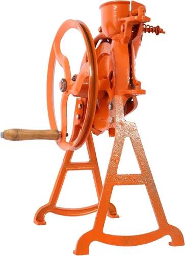 Vista 8 de Desgranadora manual de maíz resistente con soporte y volante, construcción de acero, herramientas de eliminación de maíz para trituradora de maíz