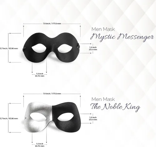 Vista 17 de Masquerade Mask for Couples Women and Men - 3 Pack Venetian Gold and Black Lace, Mardi Gras Mask