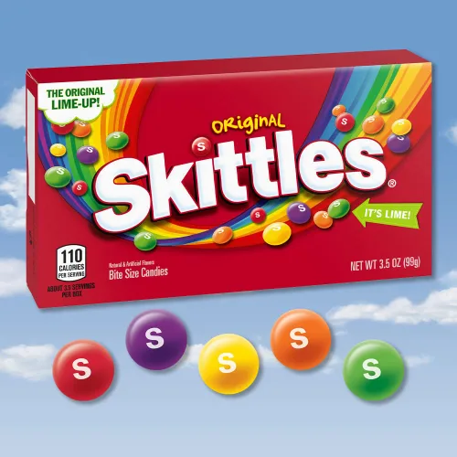 Vista 4 de Skittles Caja original de teatro de caramelo, 3.5 onzas