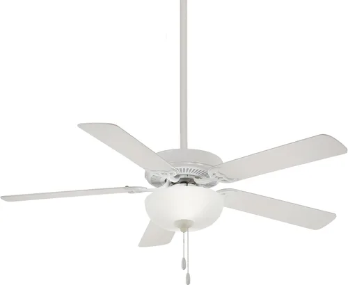 Vista 4 de Minka-Aire F656L-BN/DW Contractor Uni-Pack - Ventilador de techo LED de 52 pulgadas con acabado de níquel cepillado y cuchillas reversibles de arce