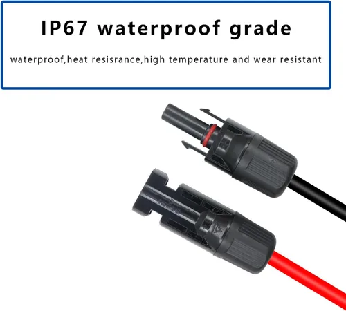 Vista 5 de Cable de extensión de cocodrilo de cocodrilo de batería de 14 AWG a conector solar, adaptador solar a clips de cocodrilo, cable de carga