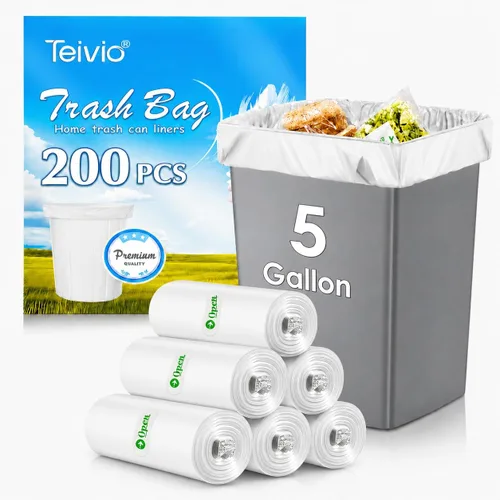 Vista 6 de Teivio Bolsas de basura grandes negras de 40 a 45 galones, 20