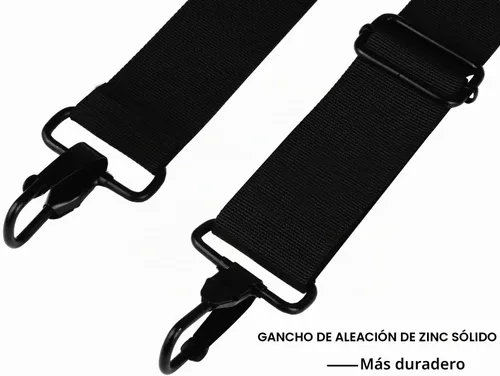Vista 3 de Correa de hombro universal de repuesto para laptop, cinturón cómodo ajustable duradero de 55 pulgadas con ganchos de metal para maletín, bolsa