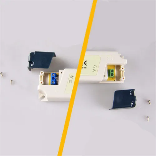 Vista 7 de 12v 7w LED fuente de alimentación conmutada controlador de voltaje constante 220v 110v ac-dc transformador de iluminación IP44 plástico