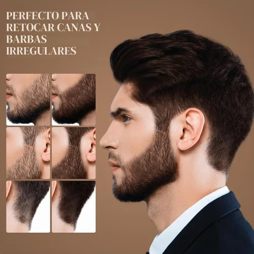 Vista 6 de Polvo de sombra de línea de cabello, caoba, polvo de retoque de raíz para cubrir instantáneamente el cabello gris, cobertura de raíces