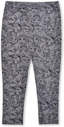 Vista 5 de Disney Conjunto de sudadera con capucha y pantalones leggings Princess para niñas pequeñas - GrisRosa