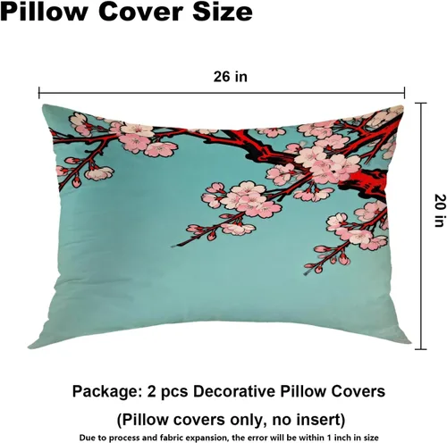 Vista 419 de Batmerry Autumn Pumpkin Templeton Throw Pillow Covers, Green Leaves Paths Forests Decorative Pillow Covers Digital Printing Blended for Couch Sofa