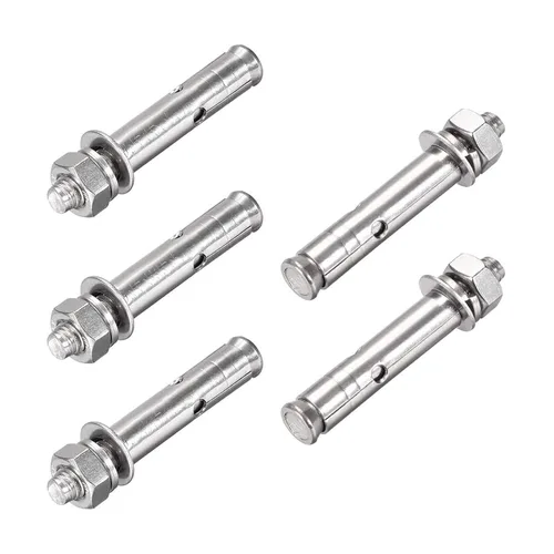 Vista 12 de 5 piezas de pernos de expansión de acero inoxidable 304 M6 x 1.969 in 304, tornillo de expansión hexagonal externo, anclaje de manguera, cubierta