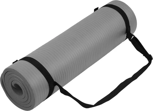 Vista 15 de Fitvids Tapete de yoga de 1/2 pulgada, extra grueso, de alta densidad, antidesgarros, con correa de transporte, adecuado para varios ejercicios