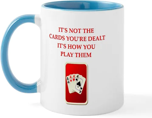 Vista 13 de CafePress Euchre Champ Mugs Taza de café de cerámica de 11 oz (11.0 fl oz)