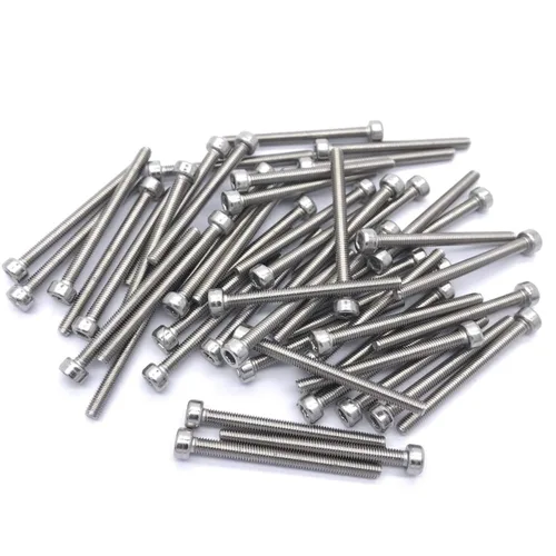 Vista 7 de Tornillos de cabeza hexagonal M3 x 0.236 in, rosca completa, superficie brillante, acero inoxidable, tornillos de cabeza hexagonal
